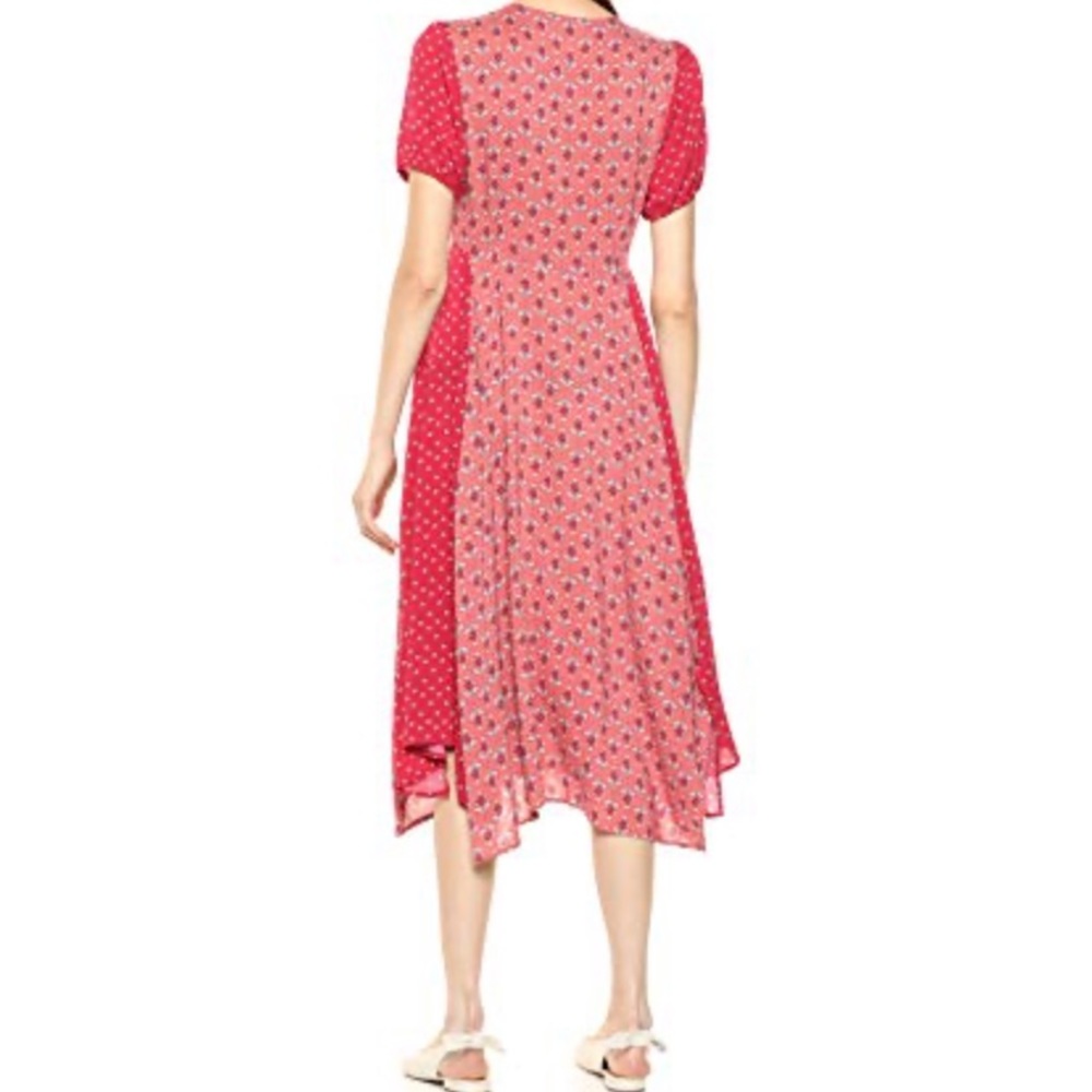 Sharagano floral button up dress size 8 - Picture 3 of 9